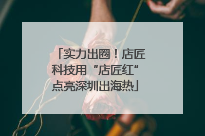 实力出圈！店匠科技用“店匠红”点亮深圳出海热