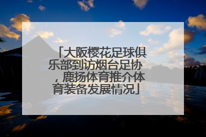 大阪樱花足球俱乐部到访烟台足协，鹿扬体育推介体育装备发展情况