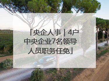 央企人事｜4户中央企业7名领导人员职务任免