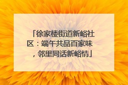徐家楼街道新峪社区：端午共品百家味，邻里同话新峪情