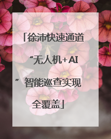 徐沛快速通道“无人机+AI”智能巡查实现全覆盖