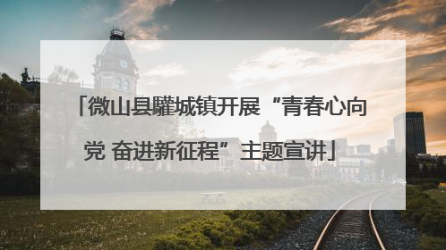 微山县驩城镇开展“青春心向党 奋进新征程”主题宣讲