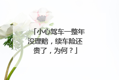 小心驾车一整年没理赔，续车险还贵了，为何？