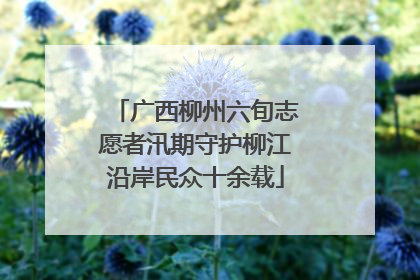 广西柳州六旬志愿者汛期守护柳江沿岸民众十余载