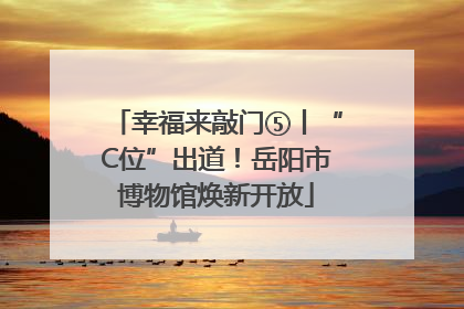 幸福来敲门⑤丨“C位”出道！岳阳市博物馆焕新开放