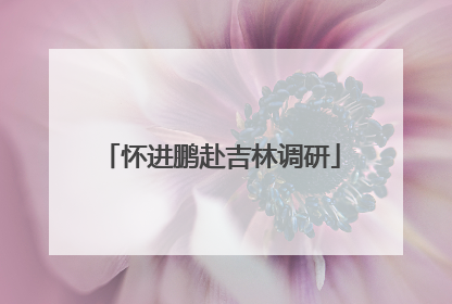 怀进鹏赴吉林调研
