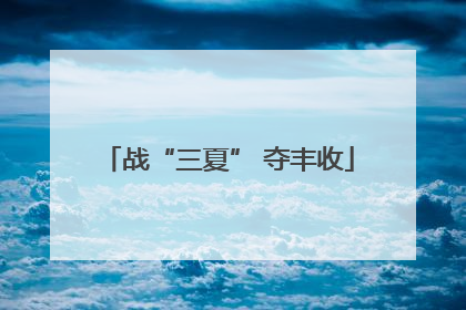 战“三夏” 夺丰收