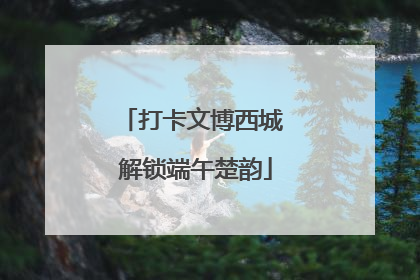 打卡文博西城 解锁端午楚韵