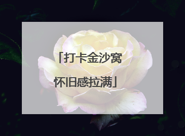 打卡金沙窝 怀旧感拉满