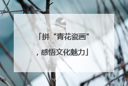 拼“青花瓷画”，感悟文化魅力