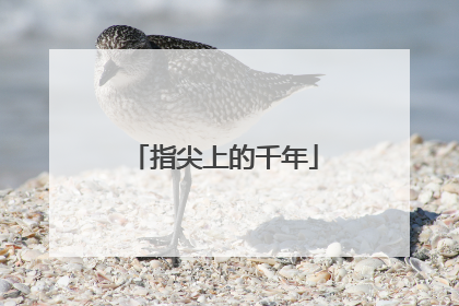 指尖上的千年