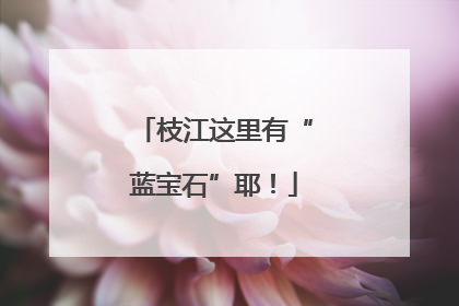 枝江这里有“蓝宝石”耶！