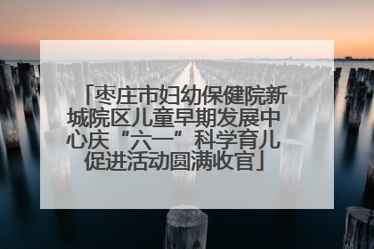 枣庄市妇幼保健院新城院区儿童早期发展中心庆“六一”科学育儿促进活动圆满收官