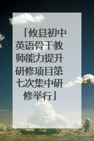 攸县初中英语骨干教师能力提升研修项目第七次集中研修举行