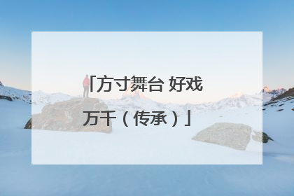 方寸舞台 好戏万千（传承）