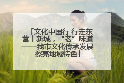 文化中国行 行走东营丨新城，“老”味道——我市文化传承发展擦亮地域特色