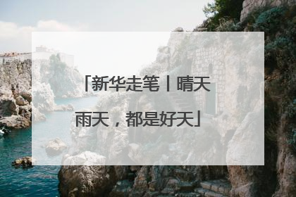 新华走笔丨晴天雨天，都是好天