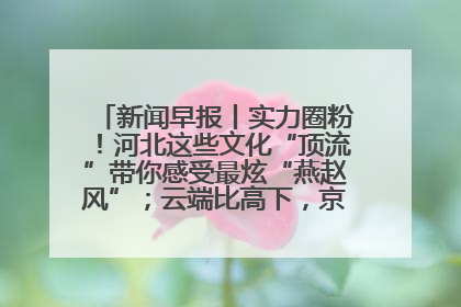 新闻早报丨实力圈粉！河北这些文化“顶流”带你感受最炫“燕赵风”；云端比高下，京津冀风筝高手“花式炫技”>>