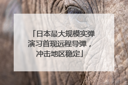 日本最大规模实弹演习首现远程导弹，冲击地区稳定