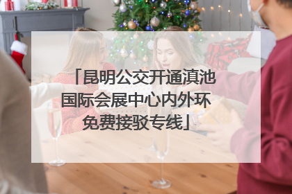 昆明公交开通滇池国际会展中心内外环免费接驳专线