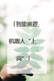 智能巡逻机器人“上岗”