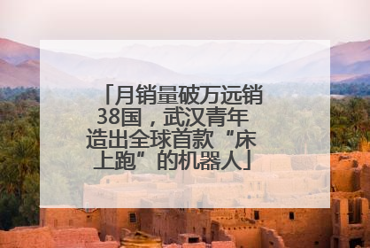 月销量破万远销38国，武汉青年造出全球首款“床上跑”的机器人