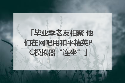 毕业季老友相聚 他们在网吧用和平精英PC模拟器“连坐”