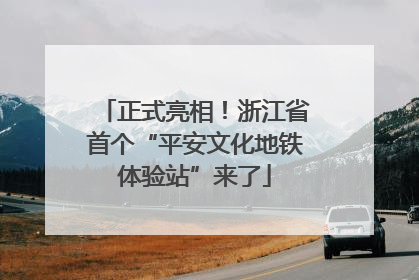 正式亮相！浙江省首个“平安文化地铁体验站”来了