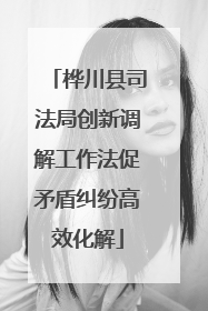 桦川县司法局创新调解工作法促矛盾纠纷高效化解