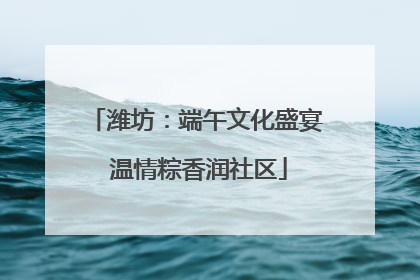 潍坊：端午文化盛宴 温情粽香润社区