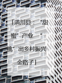 潢川县：“甜蜜”产业  “桃”出乡村振兴金路子