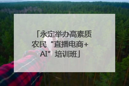 永定举办高素质农民“直播电商+AI”培训班