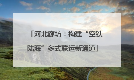 河北廊坊：构建“空铁陆海”多式联运新通道