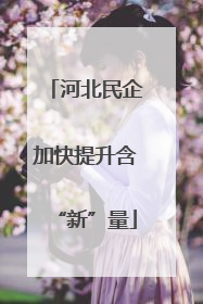 河北民企加快提升含“新”量