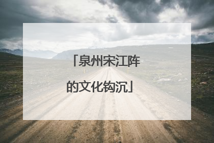 泉州宋江阵的文化钩沉