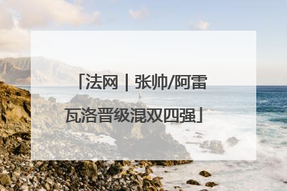 法网｜张帅/阿雷瓦洛晋级混双四强