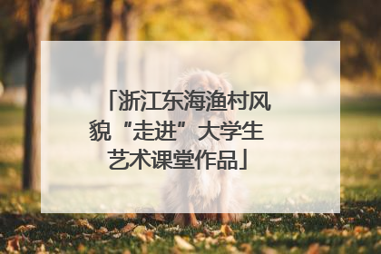 浙江东海渔村风貌“走进”大学生艺术课堂作品