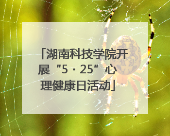 湖南科技学院开展“5・25”心理健康日活动