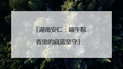 湖南安仁：端午粽香里的藏蓝坚守