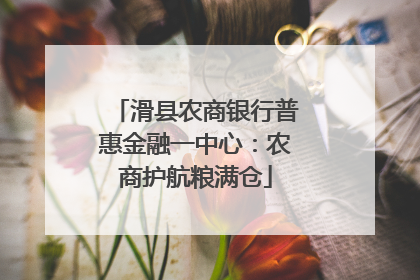 滑县农商银行普惠金融一中心：农商护航粮满仓
