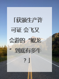 获颁生产许可证 会飞又会游的“鲲龙”到底有多牛？