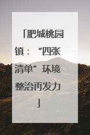 肥城桃园镇：“四张清单”环境整治再发力