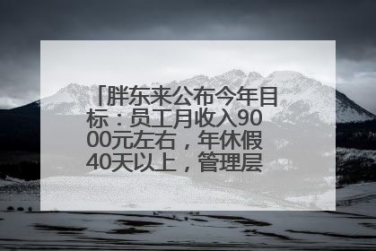 胖东来公布今年目标：员工月收入9000元左右，年休假40天以上，管理层人均分配70万元