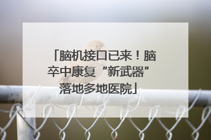 脑机接口已来！脑卒中康复“新武器”落地多地医院