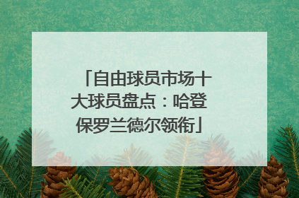 自由球员市场十大球员盘点：哈登保罗兰德尔领衔