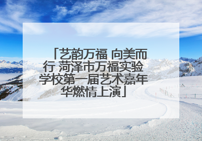 艺韵万福 向美而行 菏泽市万福实验学校第一届艺术嘉年华燃情上演