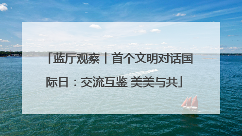 蓝厅观察丨首个文明对话国际日：交流互鉴 美美与共