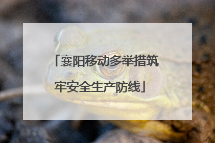 襄阳移动多举措筑牢安全生产防线