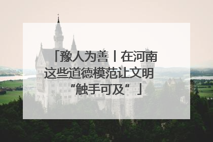 豫人为善丨在河南这些道德模范让文明“触手可及”
