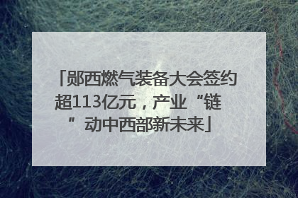 郧西燃气装备大会签约超113亿元，产业“链”动中西部新未来